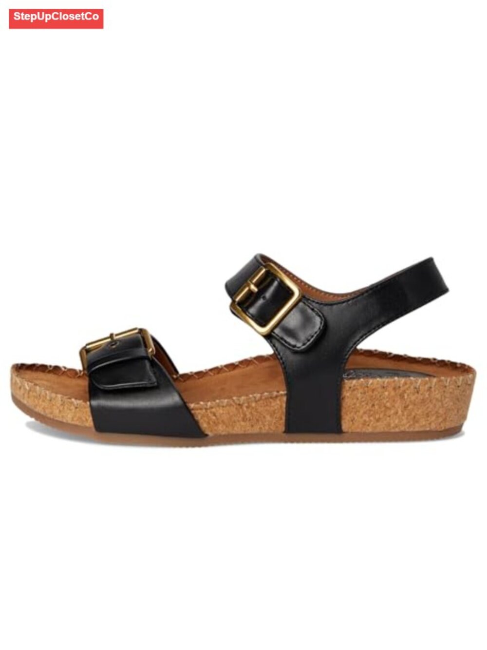 Eurosoft by Sofft Women's Gypsy Sandals Flat Adjustable Strap Faux Leather - Picture 5 of 6